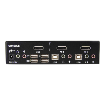 StarTech SV231DPUA 2 PORT SINGLE DISPLAYPORT KVM SWITCH, USB, AUDIO, NO CABLE, 3YR - Image 1
