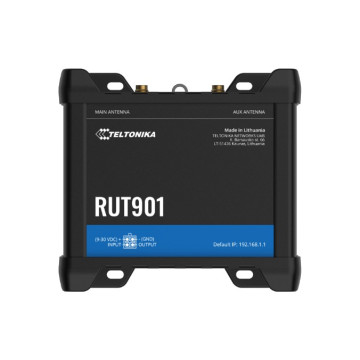 Teltonika RUT901000400 RUT901 Industrial Cellular Router, 4G LTE (Cat 4), Dual SIM, Wi-Fi, MQTT, Modbus TCP, DNP3, PSU included - Image 1