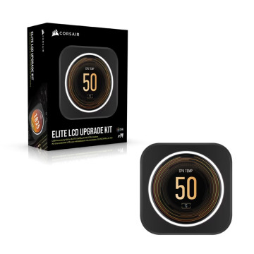 Corsair CW-9060056-WW iCUE ELITE CPU Cooler LCD Display Upgrade Kit transforms your ELITE CAPELLIX CPU cooler into a personalized dashboard Display - Image 1