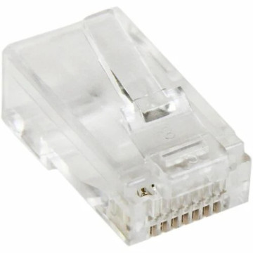 StarTech CRJ45SOL50PK Cat.5e RJ45 Solid Modular Plug Connector - 50 Pack - Modular Plugs for building solid twisted pair Category 5e network patch cables - designed for durable, dependable connections - Cat 5e RJ45 Solid Modular Plug Connector - - Image 1