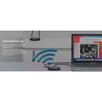 Verbatim 32147 4K Wireless USB-C HDMI Adapter Dongle -Share My Screen Mirror Image. Compact and Ultra Portable. Windows, Linux Mac 10.2 support - Image 1