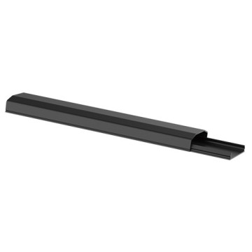 Brateck CC07-25-B Plastic Cable Cover - 250mm Material: Polyvinyl Chloride(PVC) Dimensions 60x20x250mm - Black - Image 1