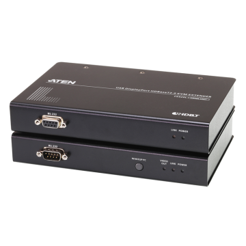 Aten CE920-ATA-U 4K DisplayPort HDBaseT 2.0 KVM Extender with RS232, Ethernet extension, Long Reach mode extends up to 1920 x 1080 @ 150m, can mix CE920 T/R with - Image 1