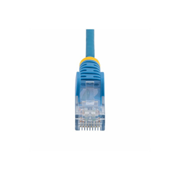 StarTech N6PAT10MBLS 10m Blue Slim CAT6 Ethernet Cable, Snagless, 28AWG, LSZH, LTW - Image 1