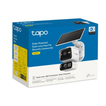 TP-LINK TC93D KIT Solar-Powered Dual-Lens Pan/Tilt Security Camera Kit - Image 1