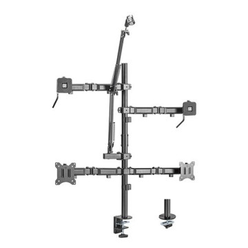 Brateck MDS10-2 Dual-Monitor All-in-One Studio Setup Desktop Mount Fit17'-32' Weight Capacity Up to 9kg, Fit Curved Monitor - Image 1
