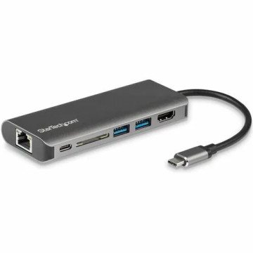 StarTech DKT30CSDHPD USB C Multiport Adapter - Portable USB Type-C Travel Dock - 4K HDMI, USB Hub, SD, GbE, 100W PD Pass-Through - Laptop Dock - REPLACED BY 3 - USB-C Multiport Adapter 4K HDMI, GbE, 2 USB-A, SD - 100W PD Passthrough - Driverless - Image 1