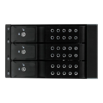 StarTech HSB3SATSASBA 3 BAY 3.5" SATA/SAS TRAYLESS MOBILE RACK BACKPLANE - Image 1