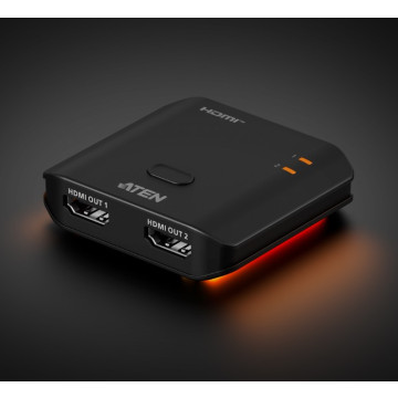 Aten VS4812-AT Essential 2-Port True 4K HDMI Splitter, EDID Sync™, One HDMI source shares two True 4K displays, LPCM 7.1, Dolby & DTS-HD Master Audio™ - Image 1