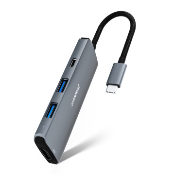 MBEAT MB-UCD32-U7 Elite 7-in-1 Multifunction USB-C 3.2 Hub with 8K HDMI 100W Pass Through - 1x HDMI, 2x USB-A 1x USB-C, 1x USB-C 100W Charging, 1x Micro-SD (EOL) - Image 1