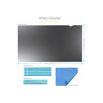 StarTech PRIVSCNMON21 21" MONITOR PRIVACY SCREEN FILTER, 16:9, MATTE/GLOSSY, 2YR - Image 1