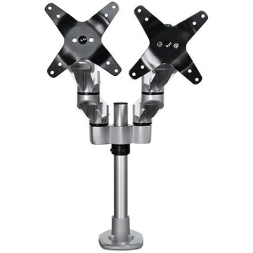 StarTech ARMDUALPS Desk Mount Dual Monitor Arm, Premium Articulating Desktop VESA Mount up to 27" (17.6lb/8kg) Displays, Height Adjustable - VESA 75x75/100x100mm heavy duty dual monitor mount for two displays up to 30in (22lb) each - Ergonomic h - Image 1