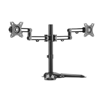 Brateck LDT30-T024 Dual Free Standing Monitor Premium Articulating Aluminum Monitor Stand Fit Most 17'-32' Monitors Up to 8kg per screen VESA 75x75/100x100 - Image 1