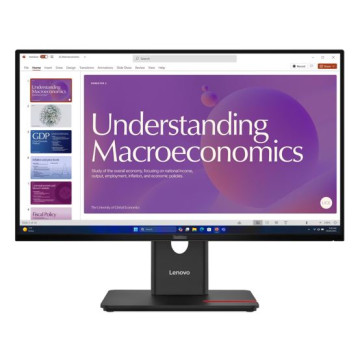 Lenovo 64B9GAR1AU ThinkVision T24D-40 23.8'/24' 120Hz FHD IPS Monitor USB-C Dock 100W DP Height Adjust Tilt Swivel Pivot HDMI DP LAN 4xUSB VESA ~62cdgar6au - Image 1