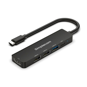 Simplecom CHT550 USB-C 5-in-1 Multiport Docking Station with USB Hub PD HDMI 2.0 4K@60Hz - Image 1