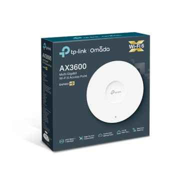 TP-LINK EAP660 HD (CH) Omada AX3600 Wireless Dual Band Multi-Gigabit Ceiling Mount Access Point, 2402Mbps @ 5GHz POE+, SNMP, MU-MIMO, QoS, Mount - Image 1