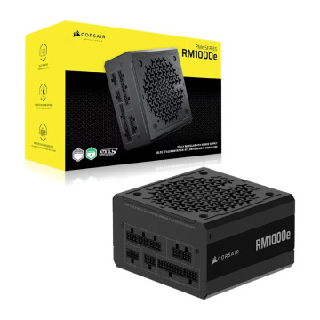 Corsair CP-9020297-AU RMe Series RM1000e Fully Modular Low-Noise ATX Power Supply (AU), Cybenetics Gold, ATX12V 3.1, 2x PATA, 2x EPS, 6x SATA, 3x PCIe - Image 1