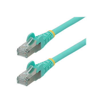 StarTech NLAQ-10M-CAT6A-PATCH 10M CAT6A ETHERNET CABLE - AQUA - LOW SMOKE ZERO HALOGEN (LSZH) - 10GBE 500MH - Image 1