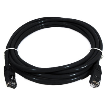 8ware PL6A-3BLK CAT6A Cable 3m - Black Color RJ45 Ethernet Network LAN UTP Patch Cord Snagless - Image 1