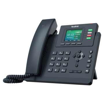 Yealink SIP-T33G T33G 4 Line IP phone Entry-level, 320x240 Colour Display, Dual Gigabit Ports, PoE, HD Voice Quality, No Power Adapter included, Zoom, HD Voice - Image 1