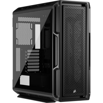 Corsair CC-9011300-WW 5000T Mid-Tower High-Performance PC Case - Black, ATX, 450mm GPU, 250mm PSU, 170mm CPU cooler, 360mm rad, 1x USB-C 3.2 Gen2 - Image 1