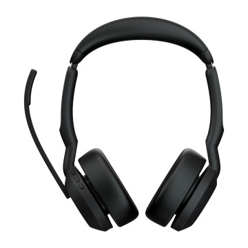 Jabra 25599-989-899 Evolve2 55, USB C, Stereo, UC, Active Noise Cancellation (ANC), Link 380 Bluetooth Adapter ,30m Wireless Range, 18 Hours Battery Life - Image 1