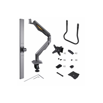 StarTech H2M1AS2-MONITOR-ARM DESK MOUNT DUAL MONITOR ARM W/ CROSSBAR, UP TO 27" DISPLAYS, 10 YR - Image 1
