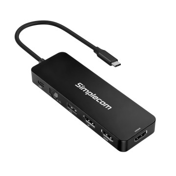 Simplecom CHT811 11-in-1 USB-C 4K Triple Display MST Docking Station with Dual HDMI DP - Image 1