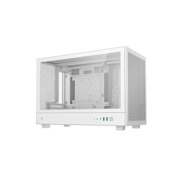DEEPCOOL R-CH260-WHNGM0-G-1 CH260 WH M-ATX Case, Extremely Portable Size，Abundant Airflow Ventilation，Mesh and Glass panels，Up to 360mm Liquid Cooling - Image 1