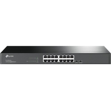 TP-LINK TL-SG1016 16-Port Gigabit Rackmount Unmanaged Switch Energy-efficient Supports MAC 19-inch Rack-mountable Steel Case 32Gbps Switching Capacity - Image 1