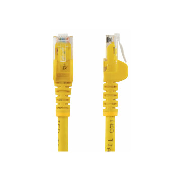 StarTech N6PATC1MYL 1M CAT6 ETHERNET CABLE YELLOW 650MHZ 100W SNAGLESS PATCH CORD, LTW - Image 1