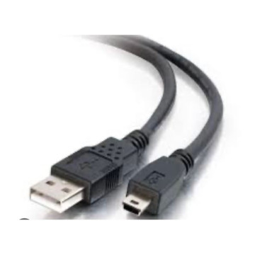 8ware UC2-MINI2OEM USB 2.0 Cable 1m A Male to Mini B Black (Pack of 10) - Image 1