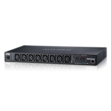 Aten PE6108G-ATB-G 8 PORT 1U 10A SMART PDU WITH BANK LEVEL METERING AND OUTLET CONTROL, 8XC13 OUTLETS - Image 1