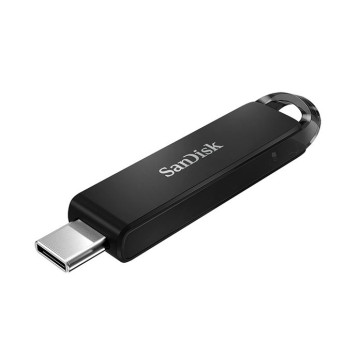 Sandisk SDCZ460-128G-G46 Ultra USB Type-C Flash Drive, CZ460 128GB, USB Type C 3.1, Black, Super-thin Retractable, 5Y - Image 1