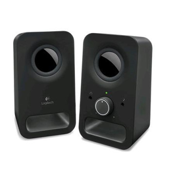 Logitech 980-000862 Z150 2.0 Stereo Speakers 6W Compact Size Easily Access to Power & Volume Control Headphone & Auxiliary Jack for TV PC Smartphone Tablet - Image 1
