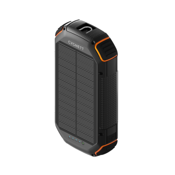 Cygnett CY5889PBCHE Outback Gen 3 PD 3.0 20W 20000mAh (20K) Semi-Solid State Solar Power Bank (Black/Orange) - Image 1