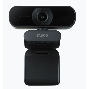 Rapoo C260 Webcam FHD 1080P/HD720P, USB 2.0, 95 degrees Wide Angle, Autofocus, Noise cancelling Mic. - Ideal for TEAMS, Zoom - Image 1