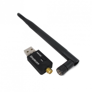Simplecom NW392 USB Wireless N WiFi Adapter 802.11n 300Mbps 5dBi Antenna - Image 1