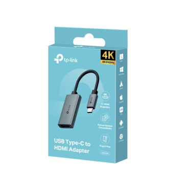 TP-LINK UA520C USB 3.0 TYPE-C TO HDMI ADAPTER, 4K@60Hz, BLACK - Image 1