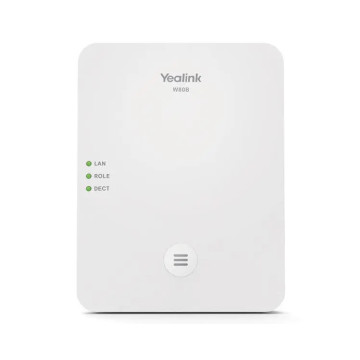 Yealink W80B Wireless DECT IP Multi-Cell System Solution, Up to 100 parallel calls, Up to 100 handsets, Up to 100 SIP accounts, Support PoE & IPv6I - Image 1