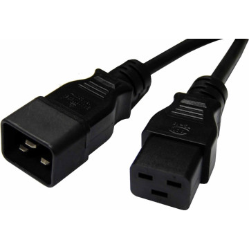 8ware RC-3084-020 2m Power Extension Cable Lead 15A IEC-C19 to IEC-C20 Male to Female for UPS PDU PC Servers Rack-mount Power Distribution Units - Image 1