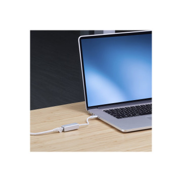 StarTech USB31000SA USB 3.0 TO GbE ADAPTER, ALUMINUM, SILVER, 2YR - Image 1