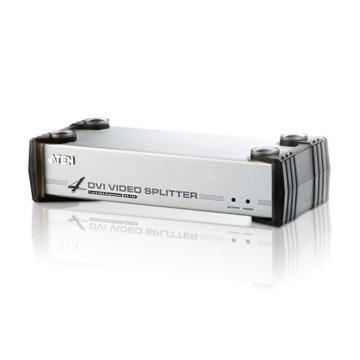 Aten VS164-AT-U Video Splitter 4 Port DVI Video Splitter w/ Audio, 1920x1200@60Hz, Cascadable to 3 Levels (Up to 64 Outputs) - Image 1