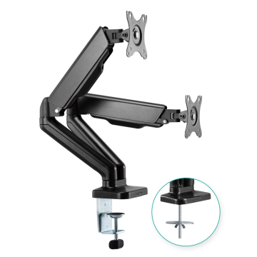 MBEAT ACA-MMA-DGC01K activiva ErgoLife Dual Monitor Screen Steel Gas Spring Monitor Arm Built-in Spring Tension Cable Management Net Weight 4kg - Image 1