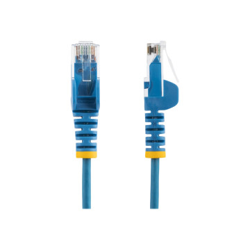 StarTech N6PAT50CMBLS 0.5M CAT6 CABLE, RJ45 PATCH CORD, SNAGLESS, SLIM, LSZH, BLUE, LTW - Image 1