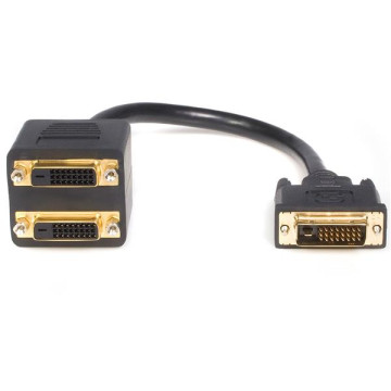 Astrotek AT-DVID-TO-DVIDX2 DVI-D Splitter Cable 24+1 pins Male to 2x Female Gold Plated - Image 1