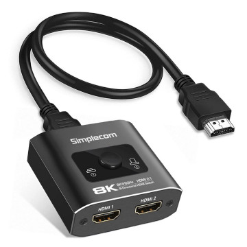 Simplecom CM302V2 Bi-Directional 2 Way HDMI 2.1 Switch Selector 8K - Image 1
