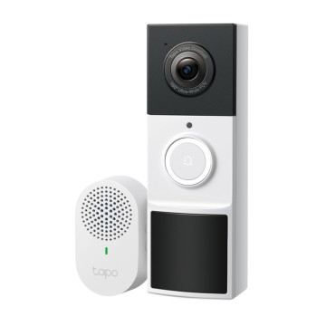 TP-LINK TD21 Tapo Video Doorbell Camera, Ringtones, 230 days battery life, Head to Toe View (16:9), 160° Diagonal Field of View, Smart Detection and N - Image 1