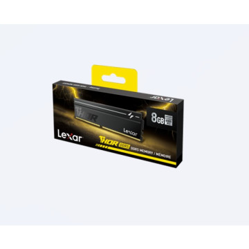Lexar LD5U08G60C380V-RGS DDR5 UDIMM 8GB 6000 MT/s 1.35V CL38 THOR G2 HEATSINK OC BLACK INTEL XMP 3.0 & AMD EXPO - Image 1
