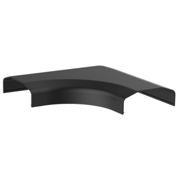 Brateck CC07-J2-B Plastic Cable Cover Joint L Shape Material:ABS Dimensions 127x127x21.5mm - Black - Image 1